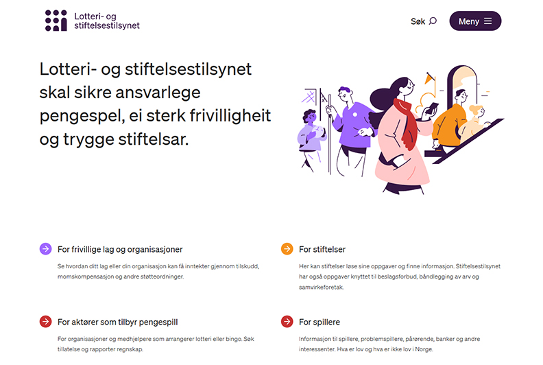 Hjemmesiden til Lottstift